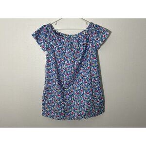 Vineyard Vines NWT Floral Flamingos Off The Shoulder Dress Size Large Lined